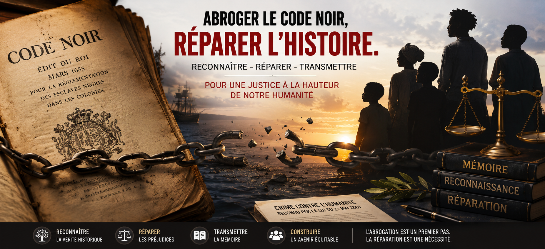 Code Noir : l’Abrogation Sans Réparation Pose Question, lettre ouverte au Député Max Mathiasin