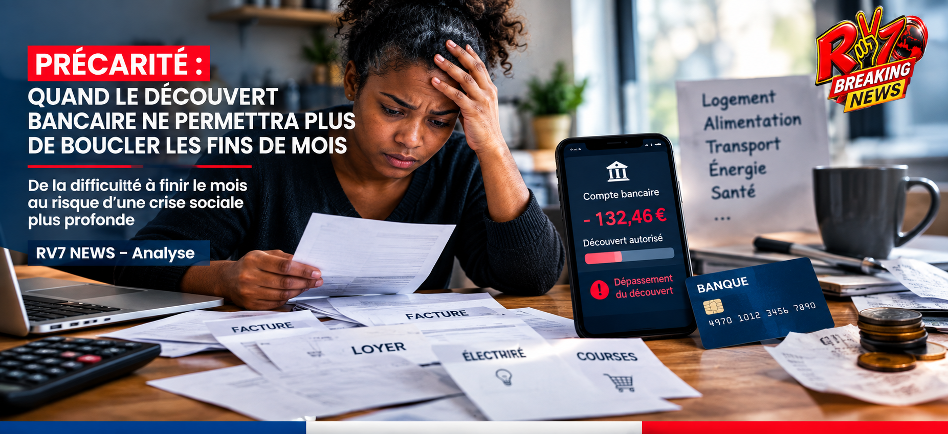 PRÉCARITÉ : QUAND LE DÉCOUVERT BANCAIRE NE PERMETTRA PLUS DE BOUCLER LES FINS DE MOIS